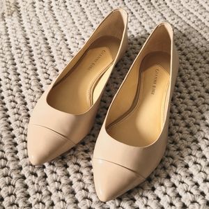 Gianni Bini Leather Nude Flats